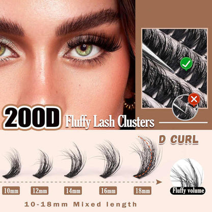 200 Eyelash clsuters