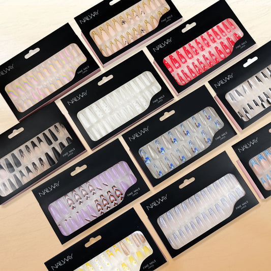 Long Acrylic Nails 24 Pcs False Nails