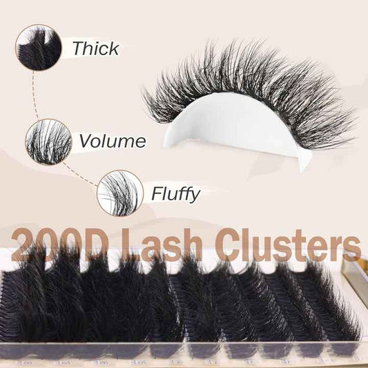 200 Eyelash clsuters